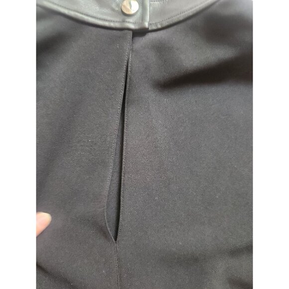 ALC Women's Sz. 4 Black Keyhole Front High Neck Sleeveless Top - Picture 7 of 7